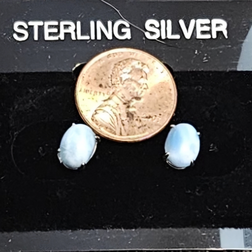 BUYER'S CHOICE Sterling Silver /925 Dainty Gemstone Earrings. - Picture 3 of 6